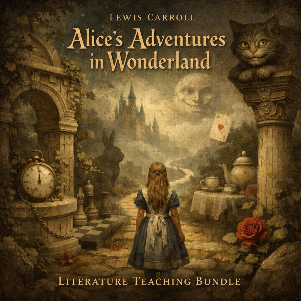 Alice's Adventures in Wonderland Novel Study Unit Plan - Lessons, Activities & Assessments for Middle School ELA